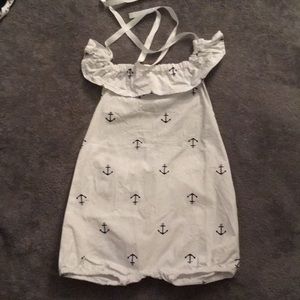 Baby girls Anchor romper